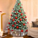 Lighted Gingerbread House Christmas Tree Collar