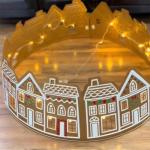 Lighted Gingerbread House Christmas Tree Collar