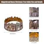 Lighted Gingerbread House Christmas Tree Collar