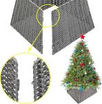 Grey Rattan Wicker Christmas Tree Skirt Basket