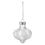 Shatterproof Baubles Set - 9 Pcs Christmas Tree Decorations, Glitter Balls Xmas Hanging Decor (White)
