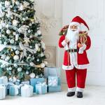 Deluxe Standing Santa Claus Xmas Decor (Mega 118cm)