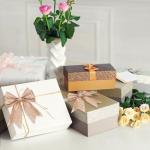 KINGLAKE Rose Gold Wired Glitter Christmas Ribbon, 6cm Metallic Wrapping Ribbon for Gift Wrapping, Wreaths, Crafts, Christmas Tree & Wedding Decorations