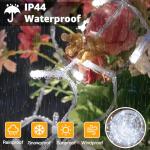 Ollny Fairy Lights Plug in - 30m 300 LED Fairy Lights Outdoor Waterproof, Remote/8 Modes/Timer/Dimmable Cold White String Lights Mains Powered for Outside Indoor Garden Tree Christmas Decorations