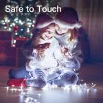 Ollny Fairy Lights Plug in - 30m 300 LED Fairy Lights Outdoor Waterproof, Remote/8 Modes/Timer/Dimmable Cold White String Lights Mains Powered for Outside Indoor Garden Tree Christmas Decorations