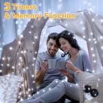 Ollny Fairy Lights Plug in - 30m 300 LED Fairy Lights Outdoor Waterproof, Remote/8 Modes/Timer/Dimmable Cold White String Lights Mains Powered for Outside Indoor Garden Tree Christmas Decorations