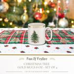Christmas Gold Collection 4-Piece Mug Set