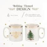 Christmas Gold Collection 4-Piece Mug Set