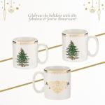 Christmas Gold Collection 4-Piece Mug Set