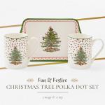 Spode Christmas Mugs & Tray Set