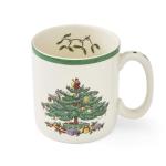 Spode Christmas Tree Mug Set, Ceramic, Multi-Colour