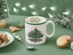 Spode Christmas Tree Mug Set, Ceramic, Multi-Colour