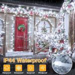 Ollny Fairy Lights Plug in - 30m 300 LED Fairy Lights Outdoor Waterproof, Remote/8 Modes/Timer/Dimmable Cold White String Lights Mains Powered for Outside Indoor Garden Tree Christmas Decorations