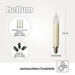 German Light Chain with Tree Candles & Spare Bulbs