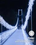 Icicle Lights Outdoor, LIGHTNUM 14m/45.93ft 360 LEDs Fairy Lights Plug in, Cool White