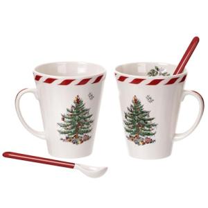 Christmas Tree Peppermint Mug Set - 2 Spode