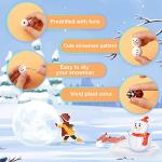 SAVITA 150pcs Christmas Snowman Wooden Beads Set, 