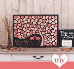 ilauke 500Pcs Wooden Heart Embellishments, Mixed Wood Heart Slices for Scrap Book DIY Crafting, Personalized Gifts, Wedding and Party Decoration 1cm 2cm 3cm 4cm