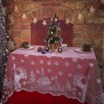 Christmas Lace Reindeer Snowflake Tablecloth - Rectangle 160x230cm