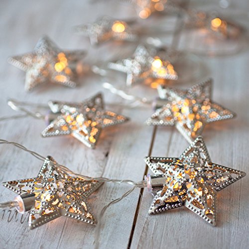 10 Star Battery Operated LED Fairy Lights by Lights4fun