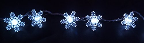 80 White Snowflake LED Lights Indoor/Outdoor Use