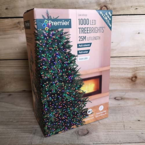 1000 Multi-coloured Premier Treebright Christmas Lights