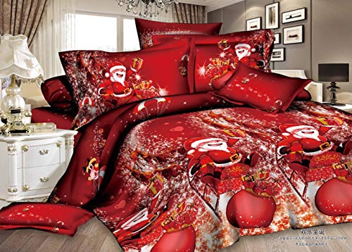 Royal Santa Christmas Duvet Set with Matching Pillowcases
