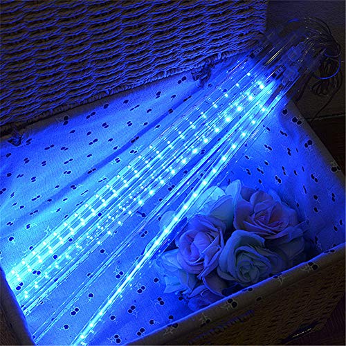 Meteor Lights, WASAGA LED Rain Lights 20 Tubes 960 LEDs (2 Pack) 50cm Christmas Icicle Drop Lights Snow Lights for Christmas Wedding Party Urban Night Lighting New Year Garden Tree Home Decor