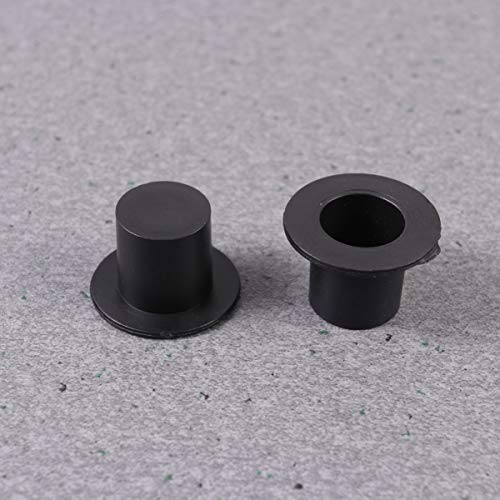 Toyvian 100pcs Mini Black Top Hats Plastic Magician Hats Christmas Black Top Hats for DIY Craft Embellishing Creating Party Supplies S