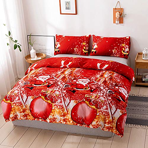 Royal Santa Christmas Duvet Set with Matching Pillowcases