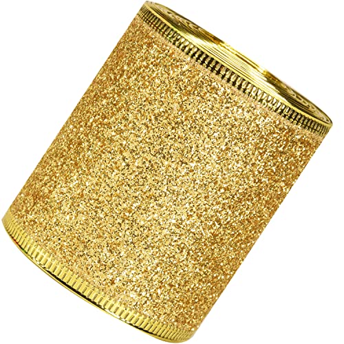 Sparkling Gold Christmas Ribbon for DIY Crafts