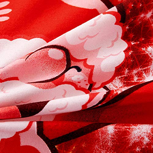 Royal Santa Christmas Duvet Set with Matching Pillowcases