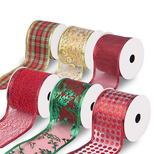 Festive Holiday Ribbons Assortment - 33m Length