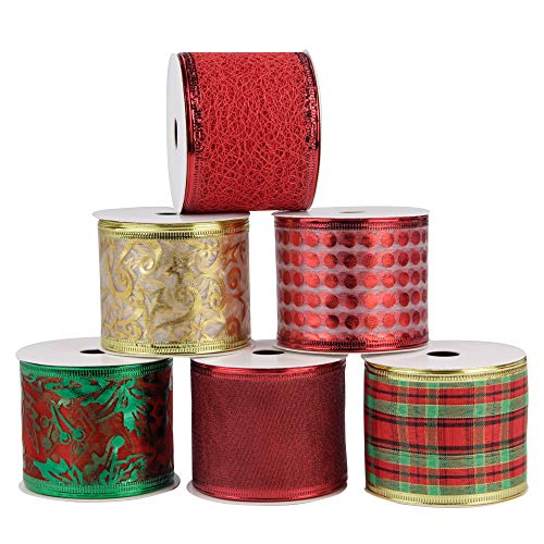 Festive Holiday Ribbons Assortment - 33m Length