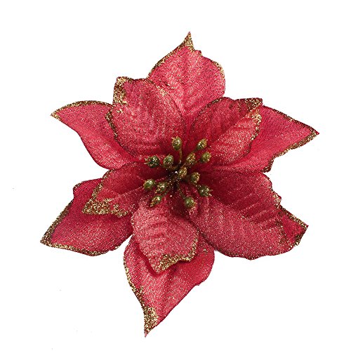 20 Poinsettia Christmas Flower Decorations For Garlands Wreaths the Tree & all crafts