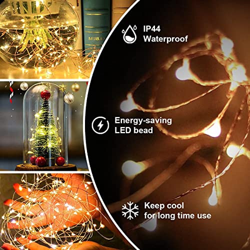 Christmas Fairy String Lights - 300 LEDs, 2-Pack