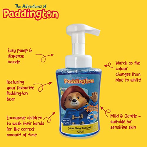 Paddington Bear Colour Change Foaming Children's Hand Wash - 250ml (Blue)
