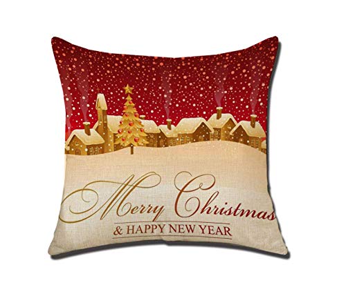 Red Snowman Christmas Pillowcase - Holiday Gift