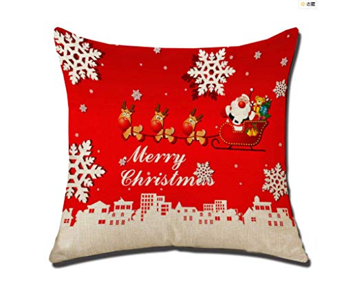 Red Snowman Christmas Pillowcase - Holiday Gift Series