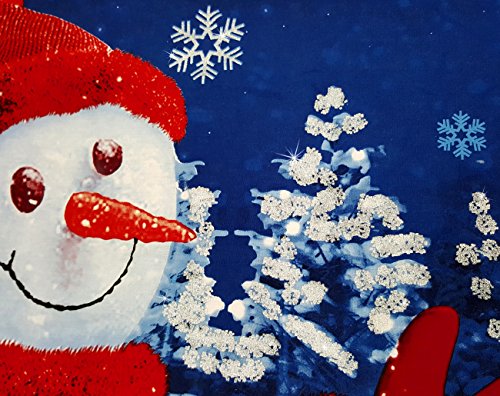 Winter Wonderland Snowman Sparkle Bedding Set Double 