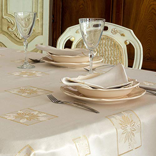 Luxury Christmas Tablecloth - Large Sizes - Ref. Christmas