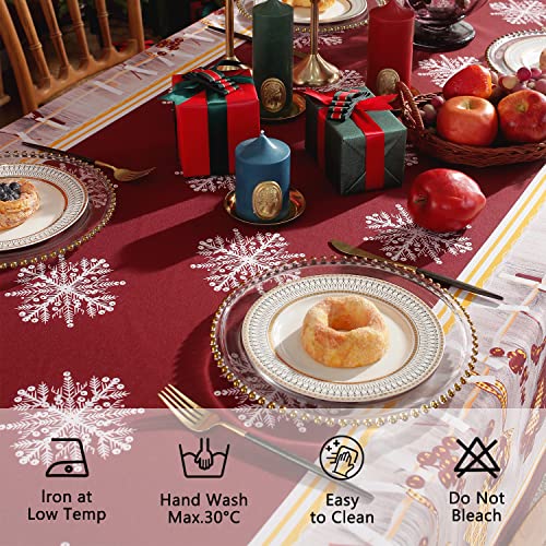 Christmas Snowflakes Tablecloth - 150 x 200 cm