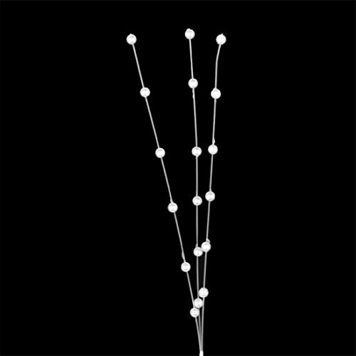 Brides Bouquet,Pearl Sticks 50 Pack Pearl Sprays Corsage Creations Maids Pearl Stems Wedding Pearl Flower Spray for Wedding Home Party Decoration Art Craft 10 Inch