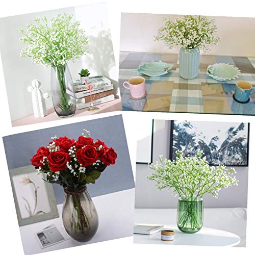 JZK 9 x Stems 27 branches of white baby’s breath artificial flowers fake gypsophila flower bouquets wedding decorations table centerpiece decor