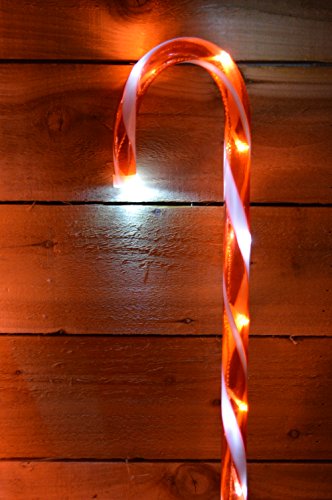 4pc Candy Cane Light up Garden Set
