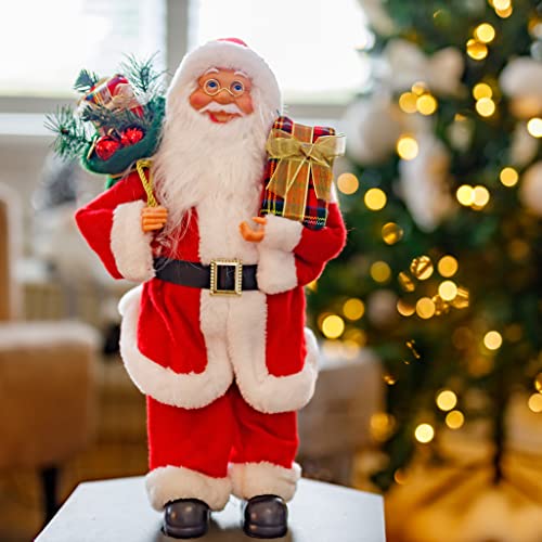 Traditional Standing RED Santa Claus Decoration - 40cm