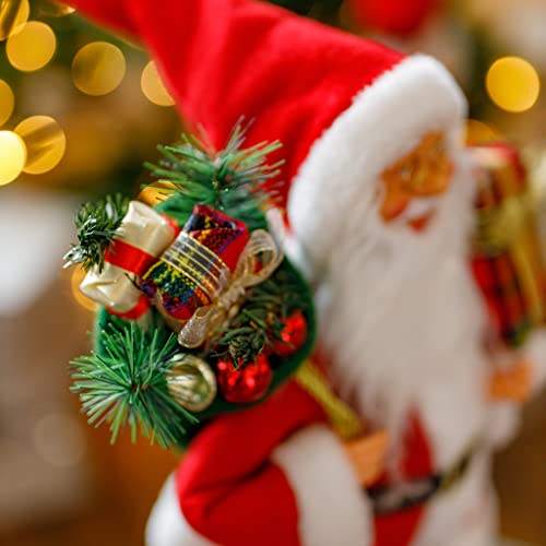 Traditional Standing RED Santa Claus Decoration - 40cm