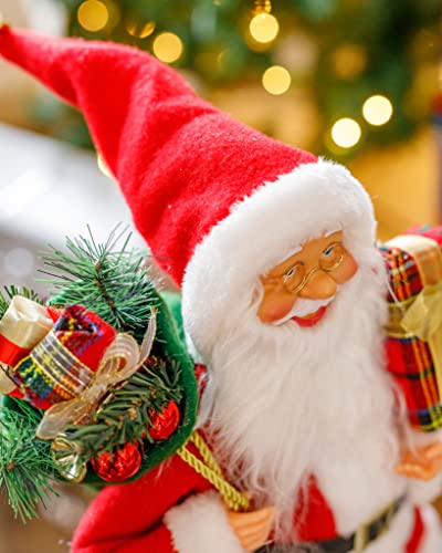 Traditional Standing RED Santa Claus Decoration - 40cm