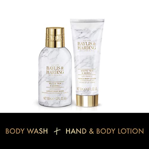 Luxury Marble Effect Cosmetic Wash Bag Gift Set