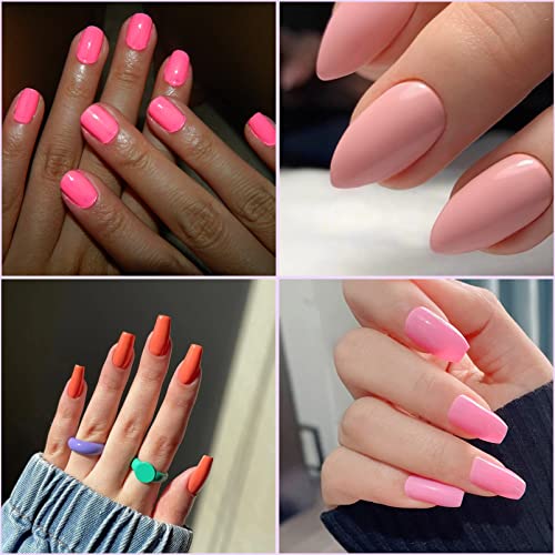 Nail Polish Set - Nude Color Nail Polishes Quick Dry & Long Lasting Pink Nail Varnish No Need Cure Nail Paint for DIY Nail Art Manicure at Home
